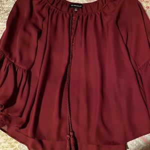 Long sleeve loose blouse